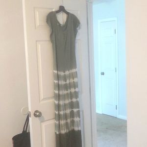 GREEN Tyed dyed Kori Maxi Dress